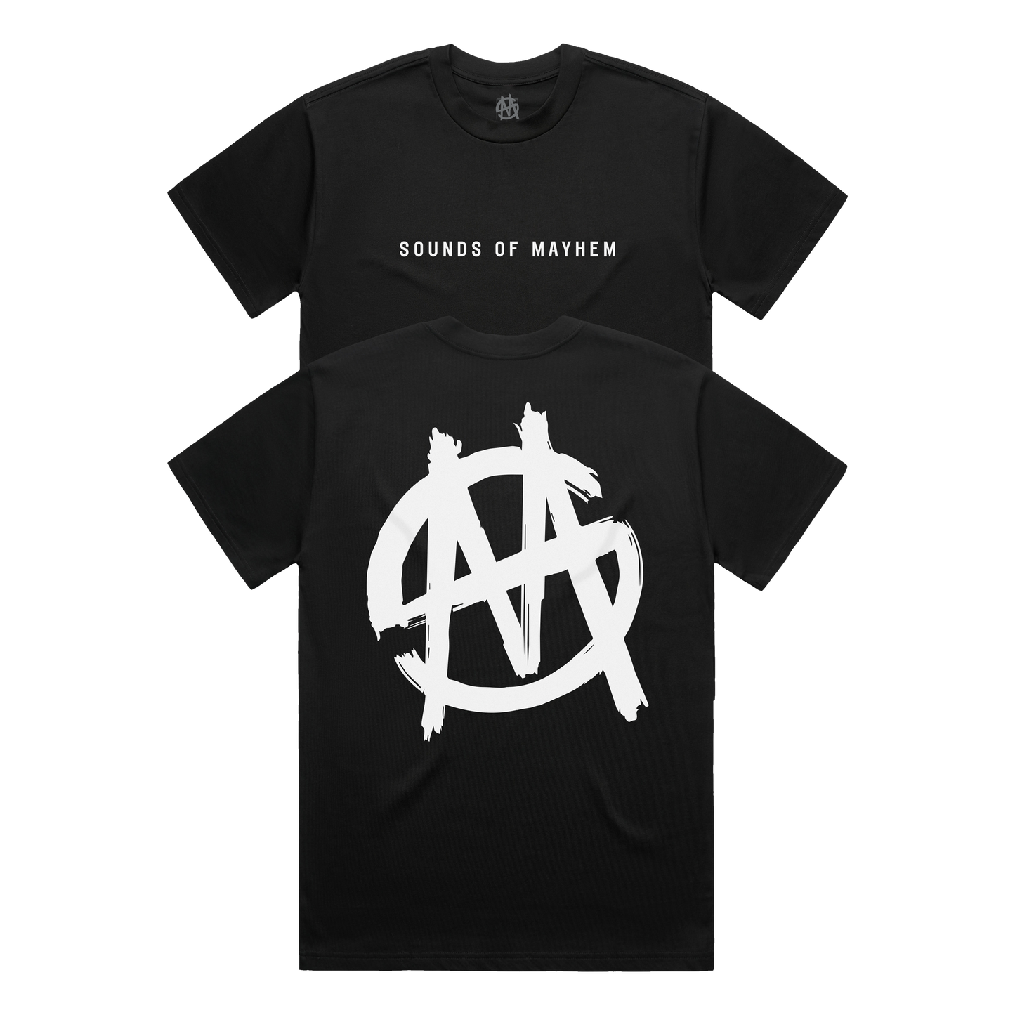 PhaseOne - Sounds of Mayhem - Premium Heavyweight Black Tee
