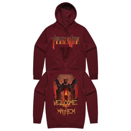 PhaseOne - Welcome To Mayhem - Maroon Hoodie