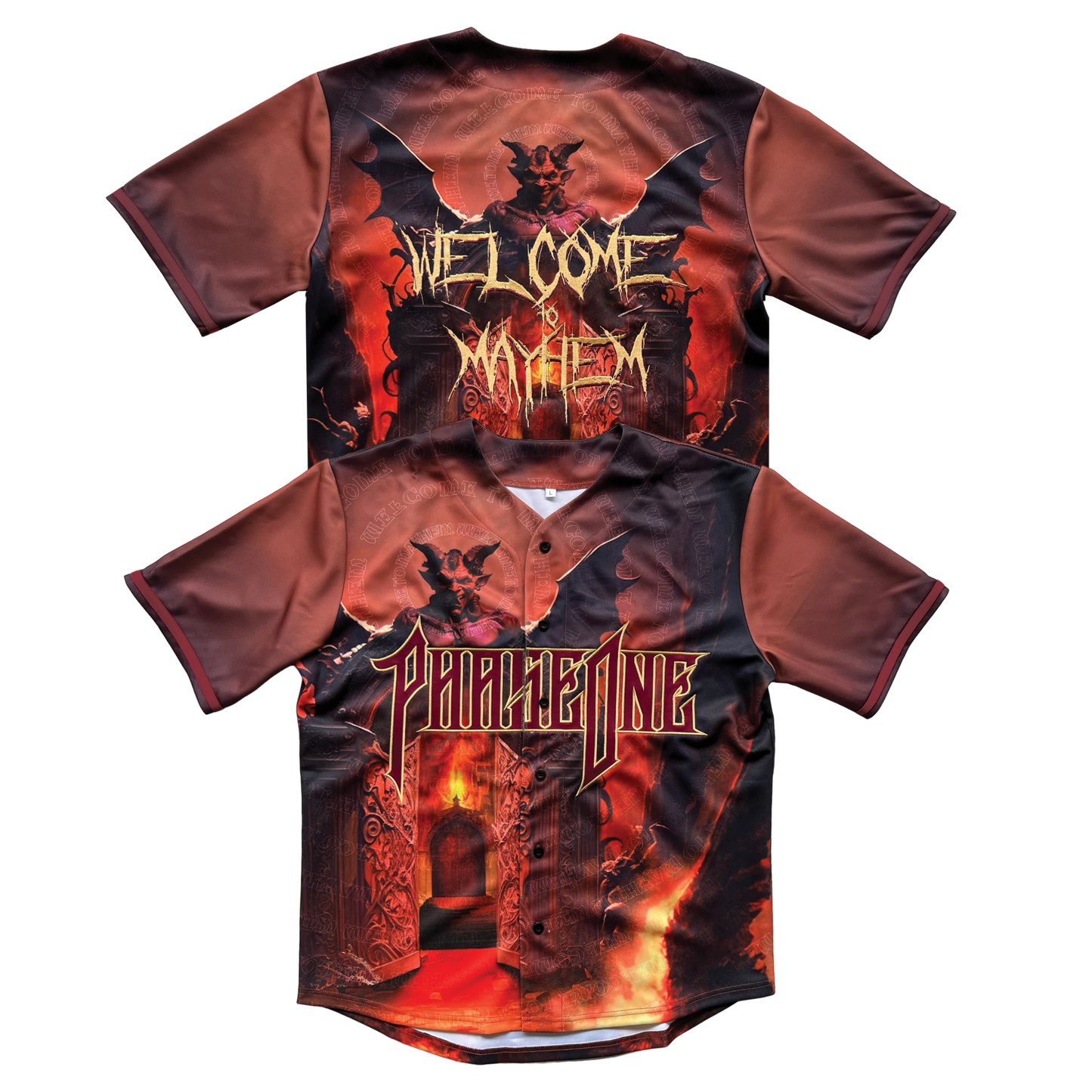 PhaseOne - Welcome To Mayhem - Baseball Jersey